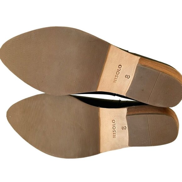 Nisola Water Resistant Mia Everyday Black Leather Chelsea Ankle Boots Size 8 NEW - Picture 5 of 6